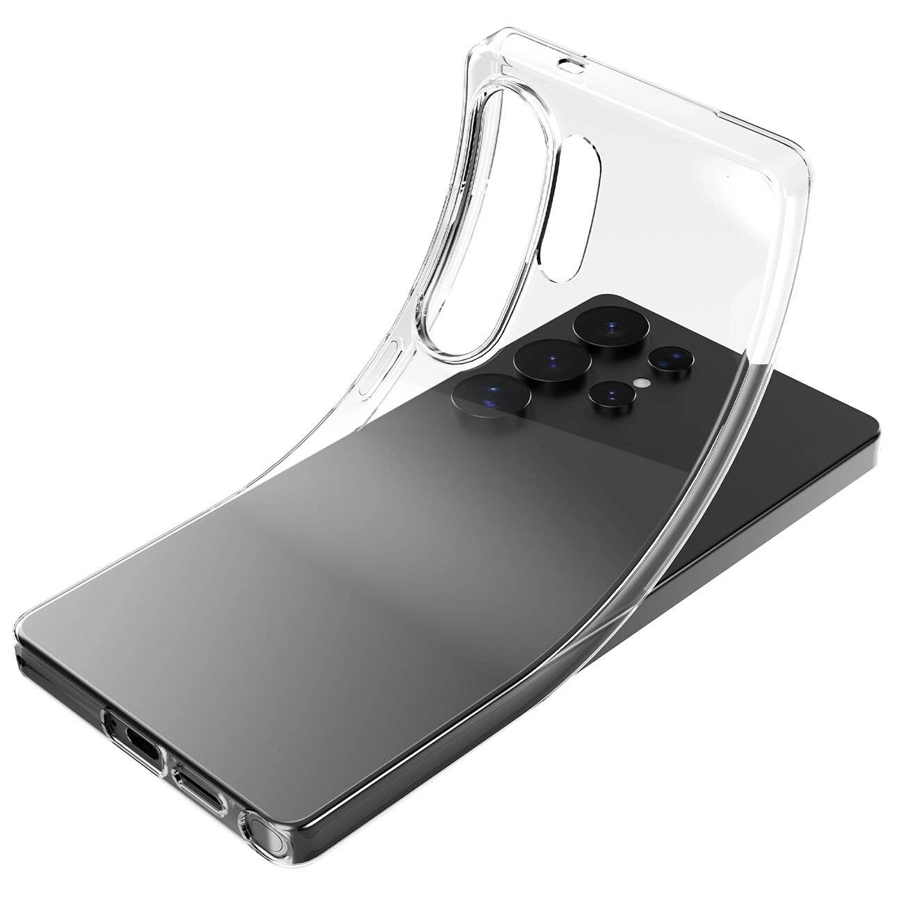 Puro 03 Nude Silikonhülle Samsung Galaxy S25 Ultra – transparent