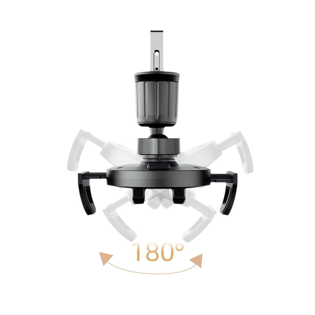 Dudao F2+ Smartphone-Halterung Lüftungsschlitze, Klemme - schwarz
