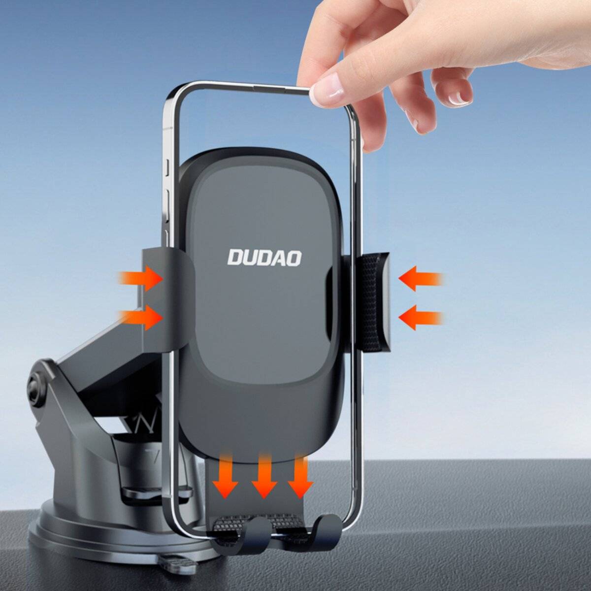 Dudao F5N+ Smartphone-Halterung Saugnapf, Schwerkraft - schwarz