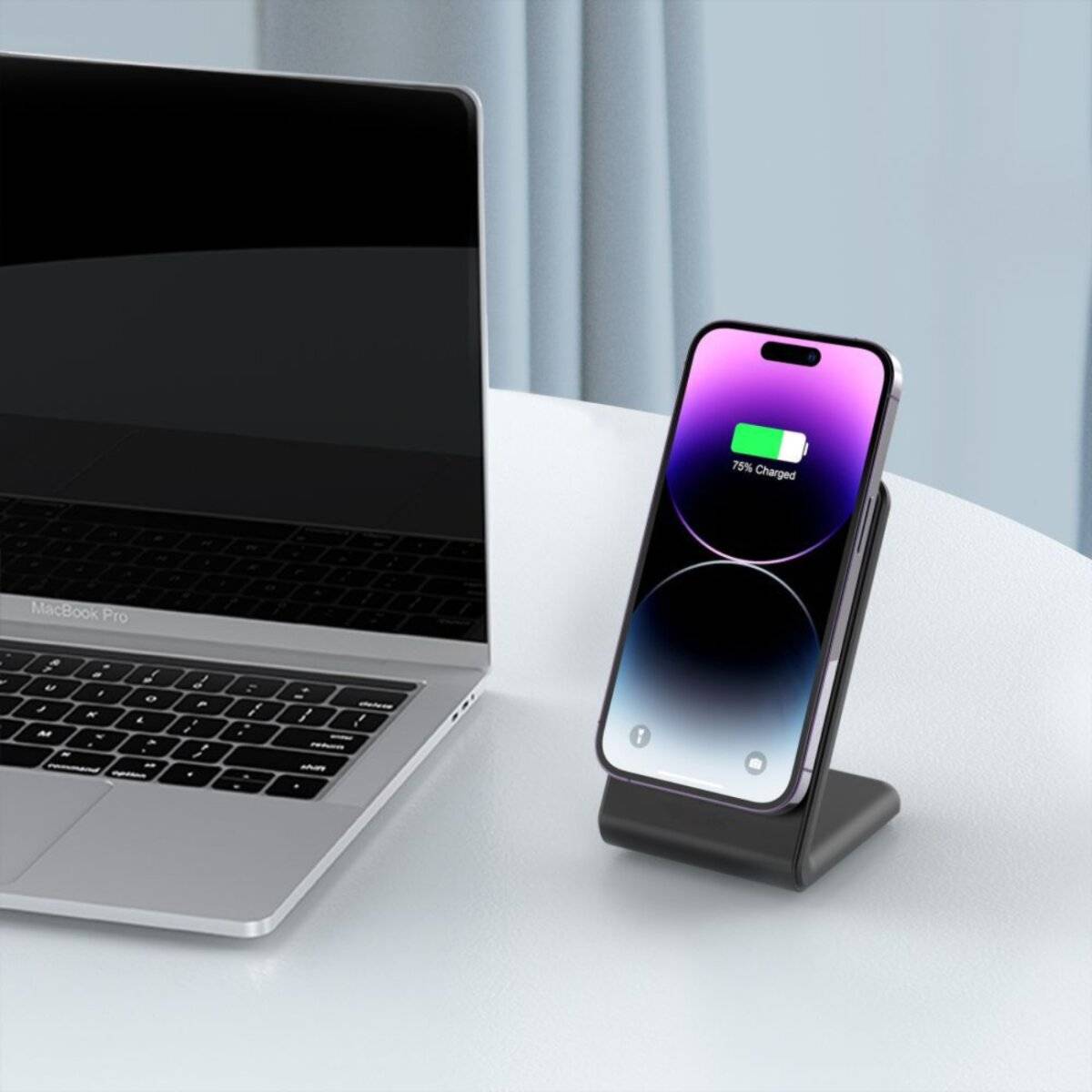 Tech-Protect QI15W-A38 MagSafe kabelloses Ladegerät Schwarz