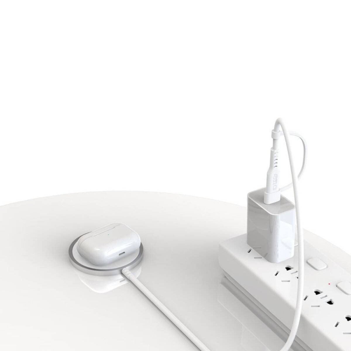 Tech-Protect QI15W-A44 magnetisches kabelloses Ladegerät MagSafe – weiß