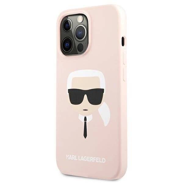 Karl Lagerfeld Silikon Karl`s Head Case iPhone 13 Pro Max 6,7″ - Hellrosa