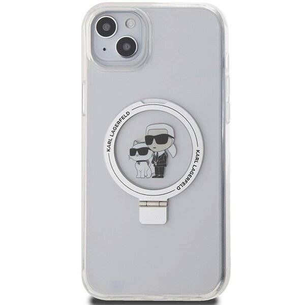 Karl Lagerfeld KLHMP15MHMRSKCH iPhone 15 Plus / 14 6,7″ weiß/weiß Hardcase Ringständer