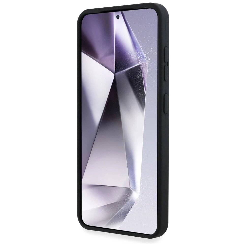 BMW Silikon Middle Tricolor Stripes MagSafe Hülle Samsung Galaxy S25 - Schwarz