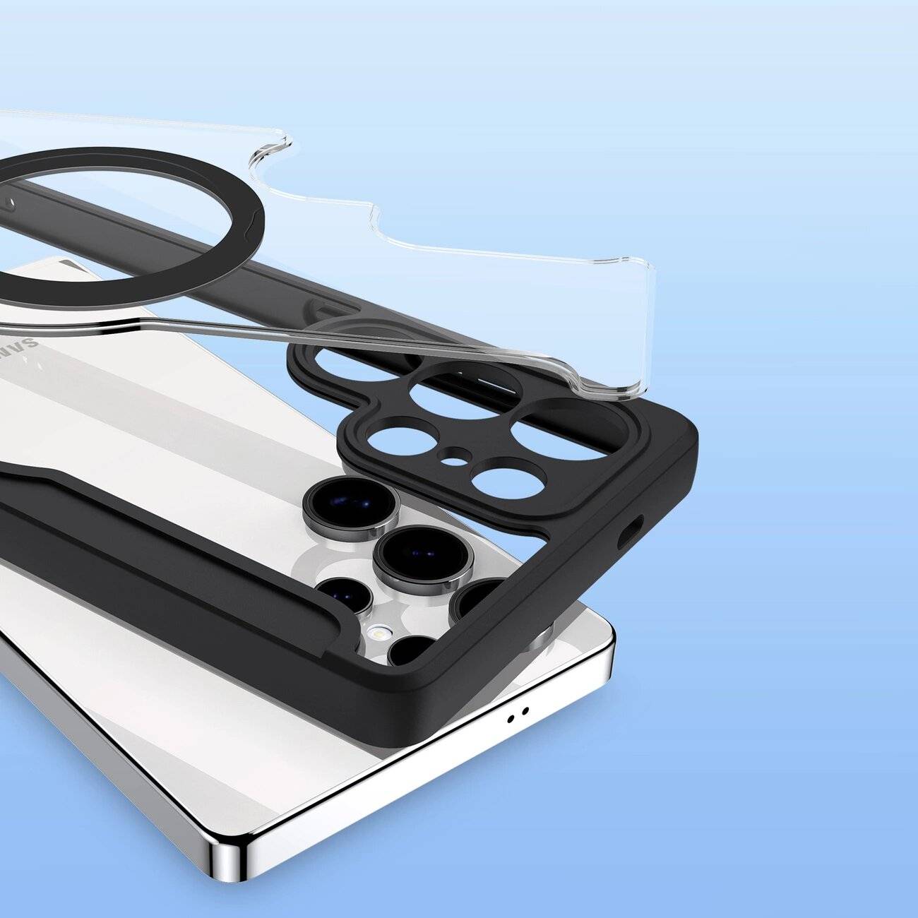 Dux Ducis Skin X Pro Hülle Samsung Galaxy S25 Ultra MagSafe Geldbörse – Schwarz