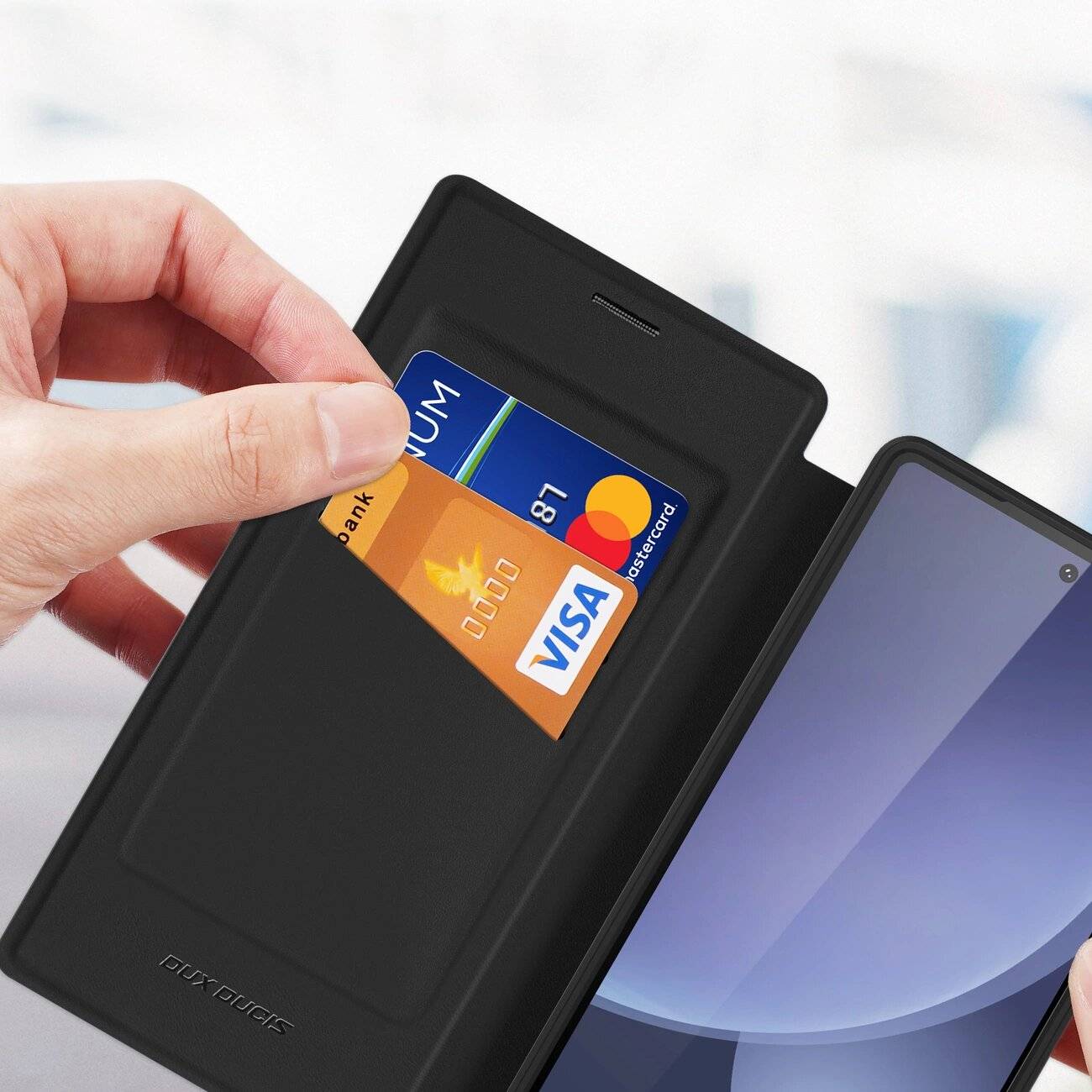 Dux Ducis Skin X Pro Hülle Samsung Galaxy S25 Ultra MagSafe Geldbörse – Schwarz