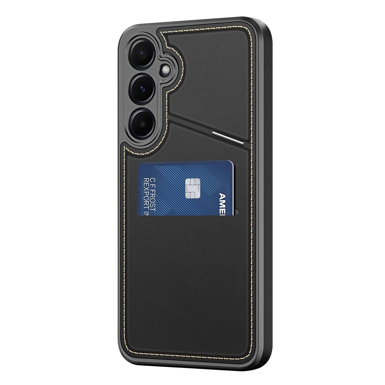 Dux Ducis Rafi II Hülle Samsung Galaxy S25 Ständer Geldbörse – Schwarz