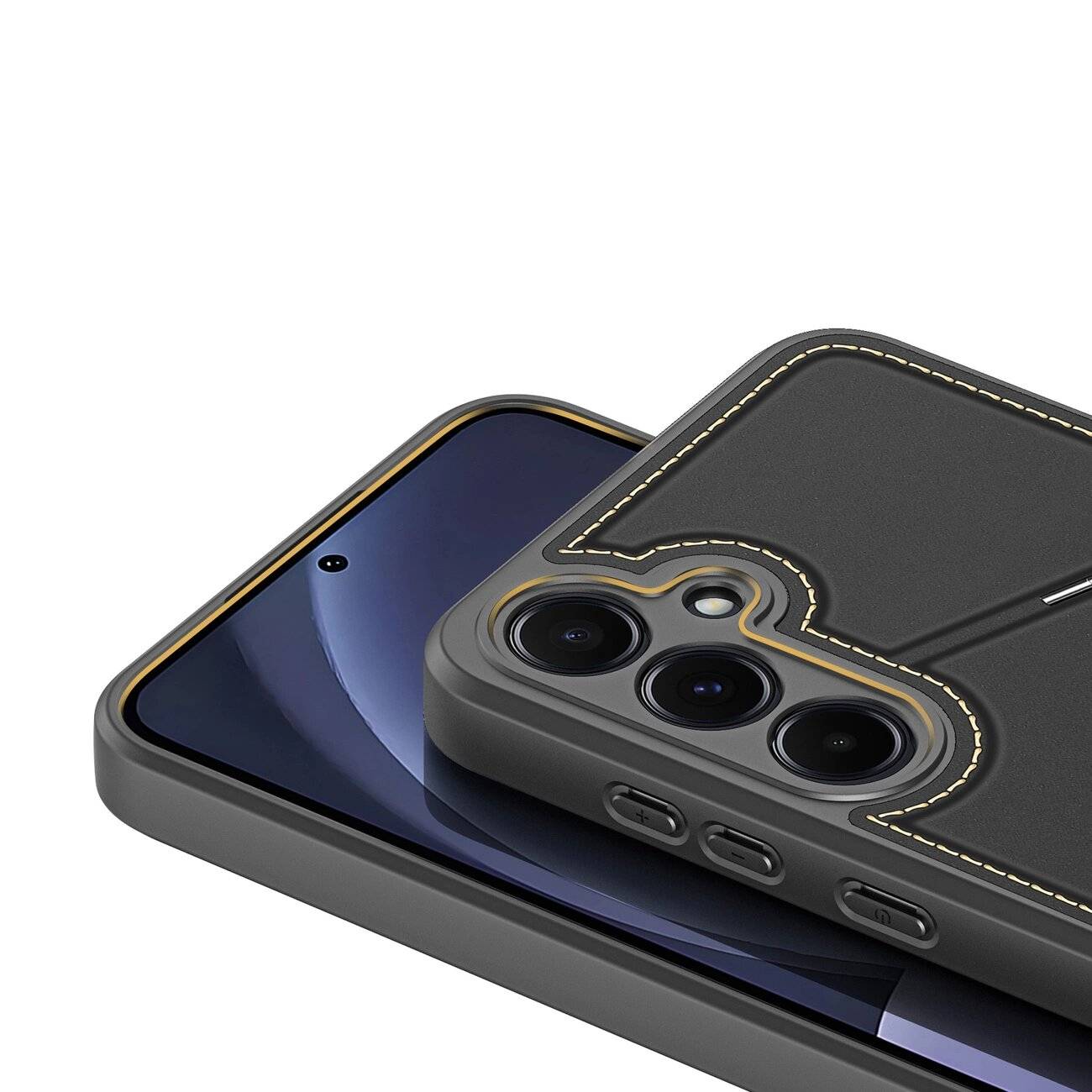 Dux Ducis Rafi II Hülle Samsung Galaxy S25 Ständer Geldbörse – Schwarz