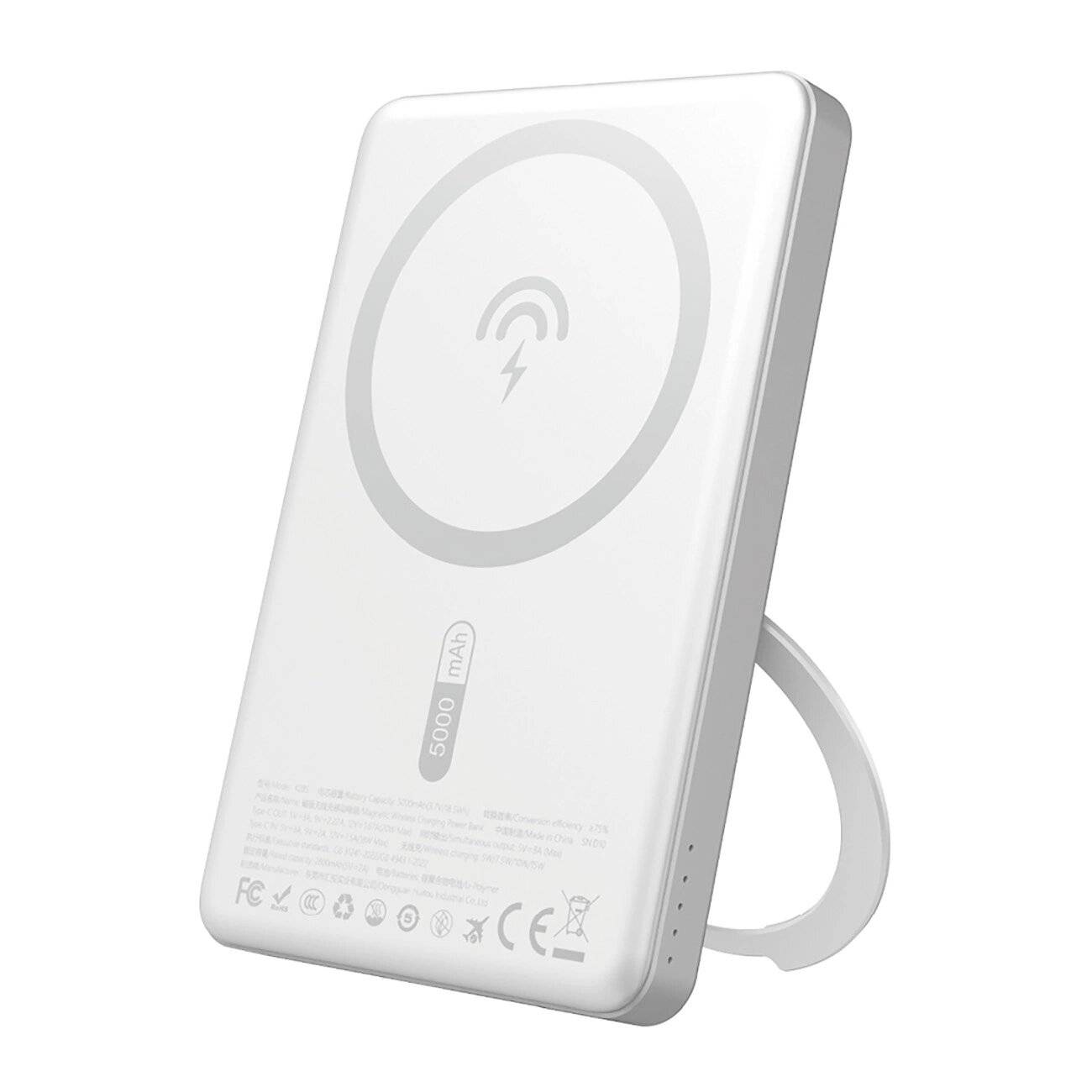 Dudao K28S 20W PD 5000mAh Powerbank MagSafe Ständer - Silber