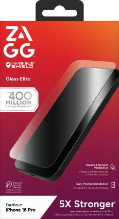 ZAGG InvisibleShield Glass Elite iPhone 16 Pro