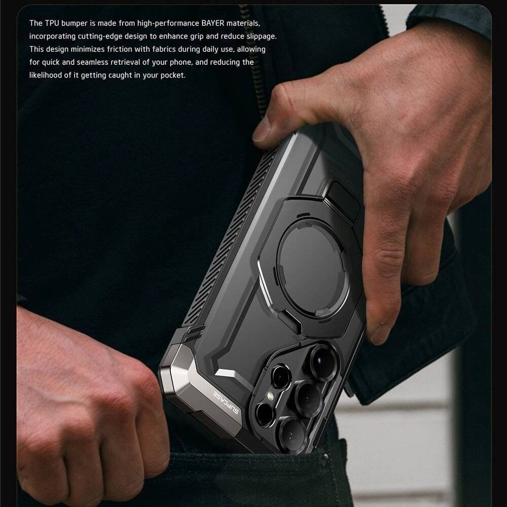 Supcase UB Grip Mag Case Samsung Galaxy S25 Ultra - Schwarz