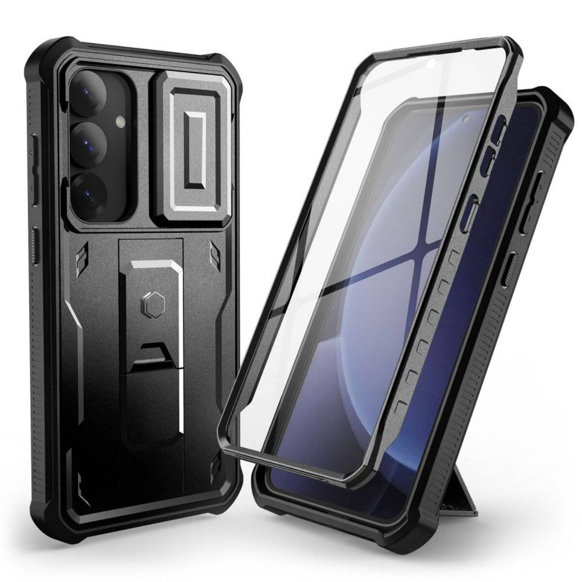 Tech-Protect Kevlar Cam+ Hülle Samsung Galaxy S25+ - Schwarz