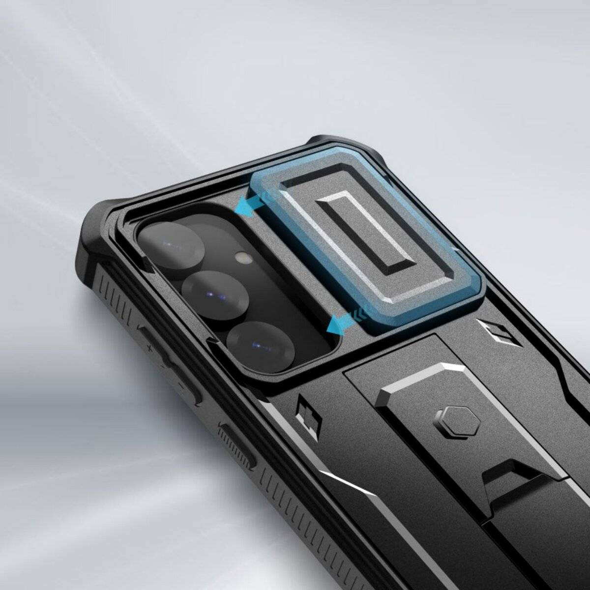Tech-Protect Kevlar Cam+ Hülle Samsung Galaxy S25+ - Schwarz