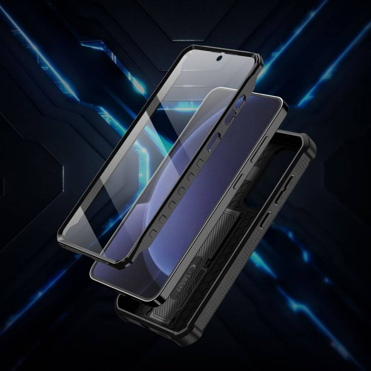 Tech-Protect Kevlar Cam+ Hülle Samsung Galaxy S25+ - Schwarz