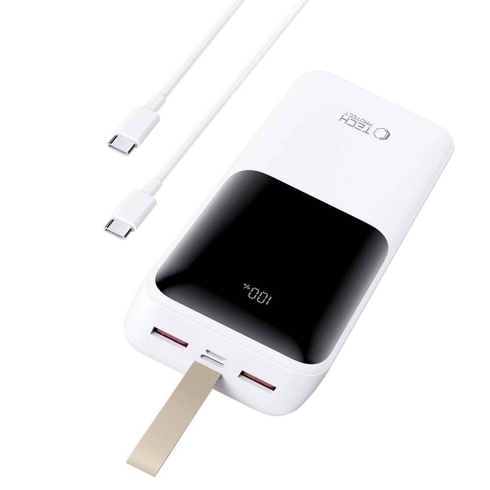 Powerbank Tech-Protect PB03 30000mAh 22.5W - weiß