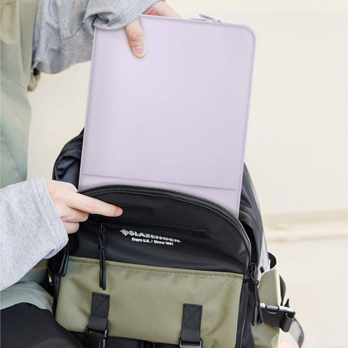 Tech-Protect Neopren-Laptoptasche 14 Zoll, Violett