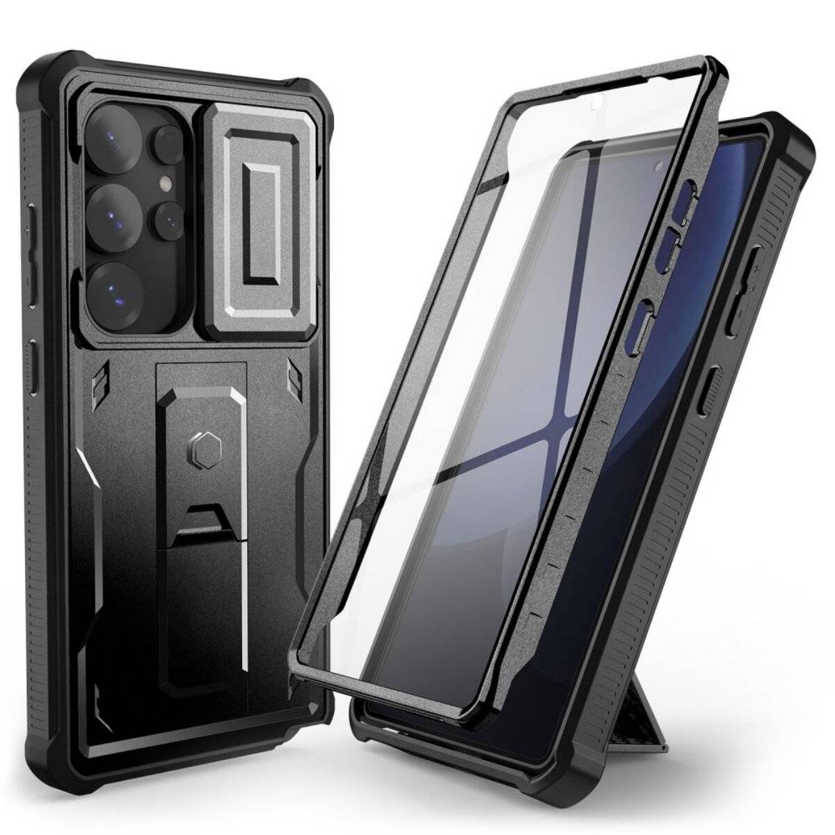 Tech-Protect Kevlar Cam+ Hülle Samsung Galaxy S25 Ultra - Schwarz