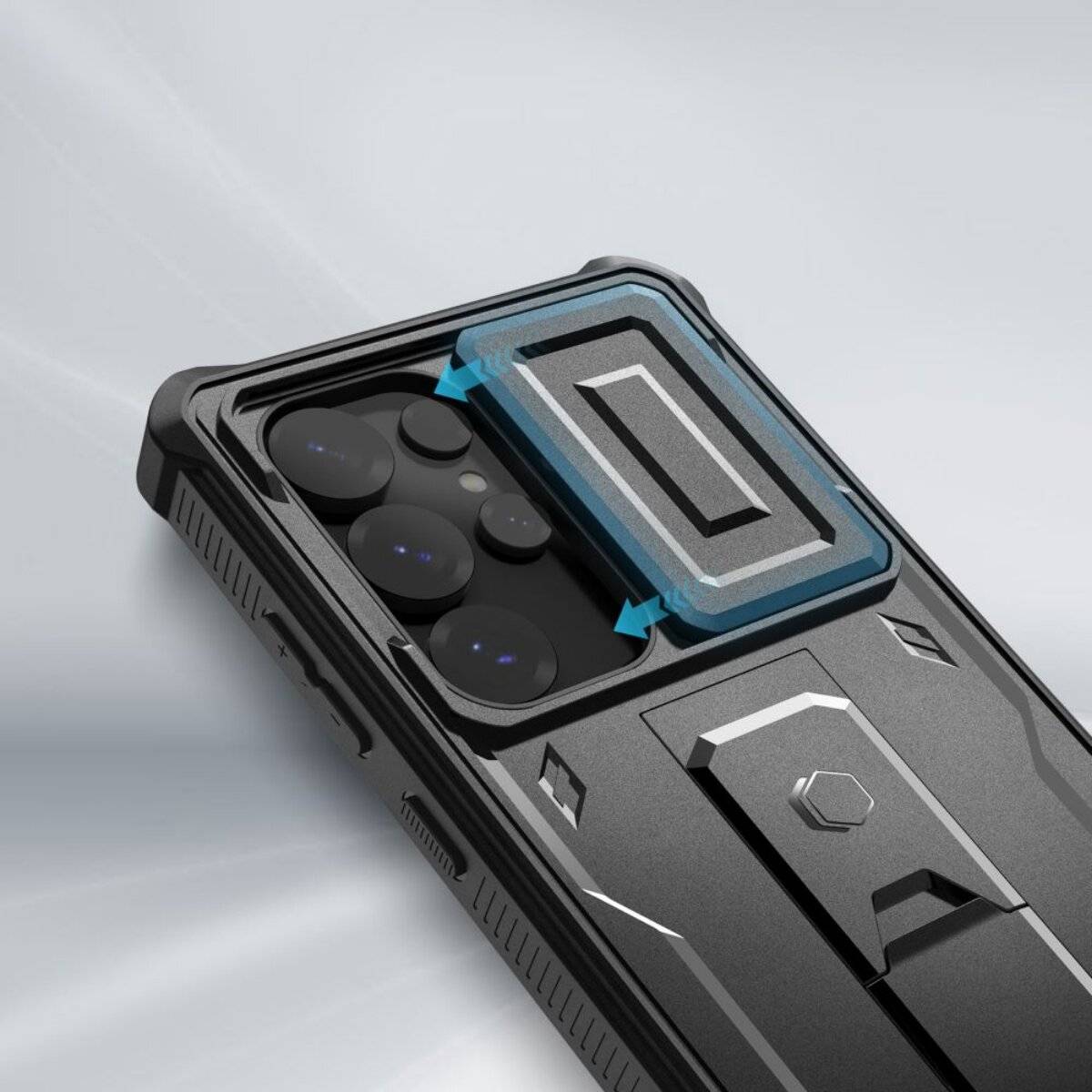 Tech-Protect Kevlar Cam+ Hülle Samsung Galaxy S25 Ultra - Schwarz