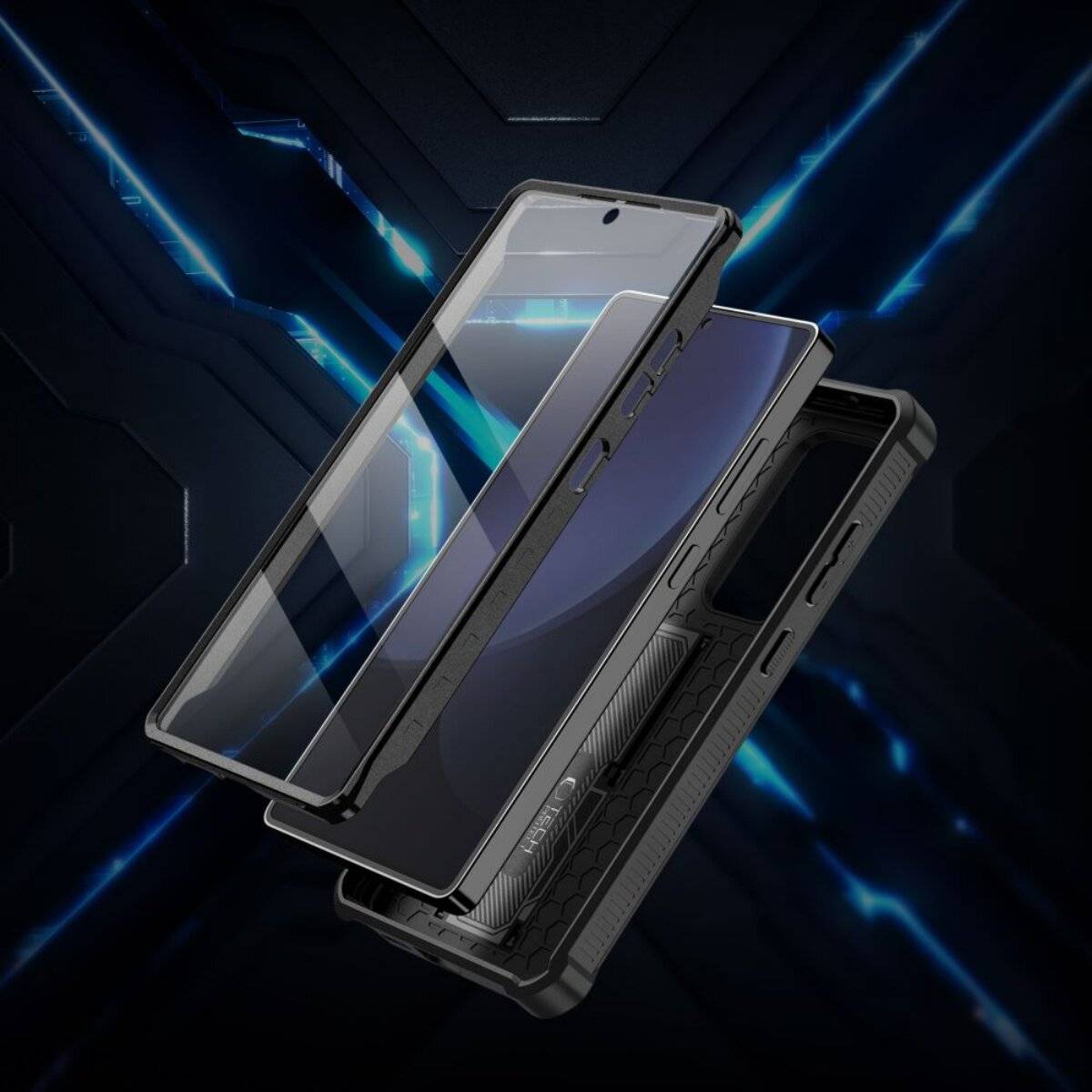 Tech-Protect Kevlar Cam+ Hülle Samsung Galaxy S25 Ultra - Schwarz