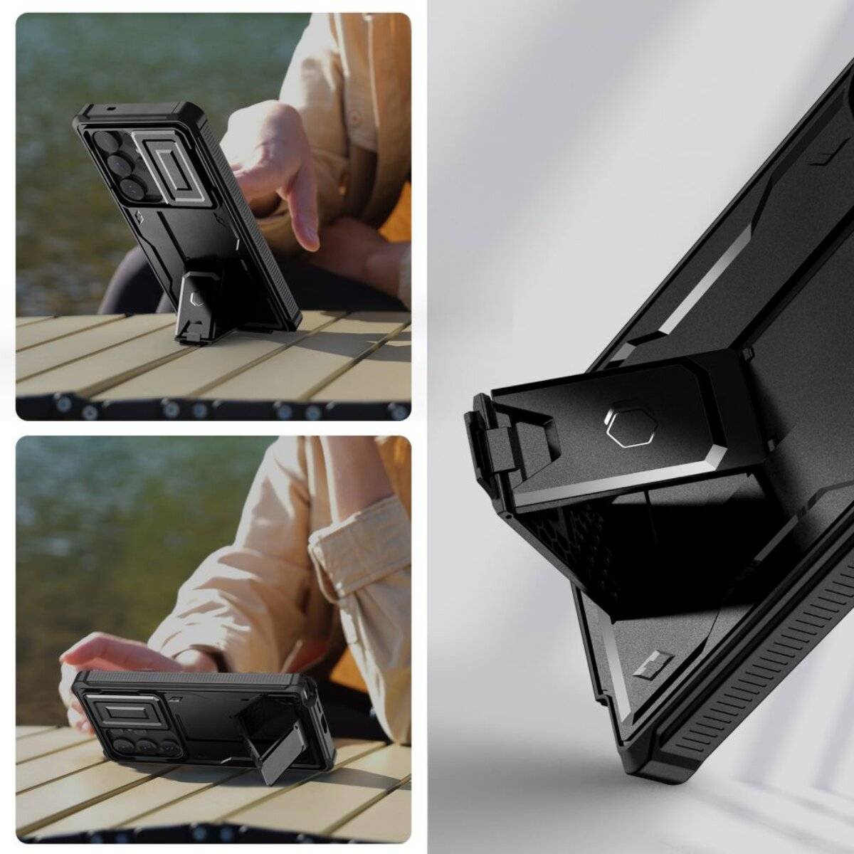 Tech-Protect Kevlar Cam+ Hülle Samsung Galaxy S25 Ultra - Schwarz