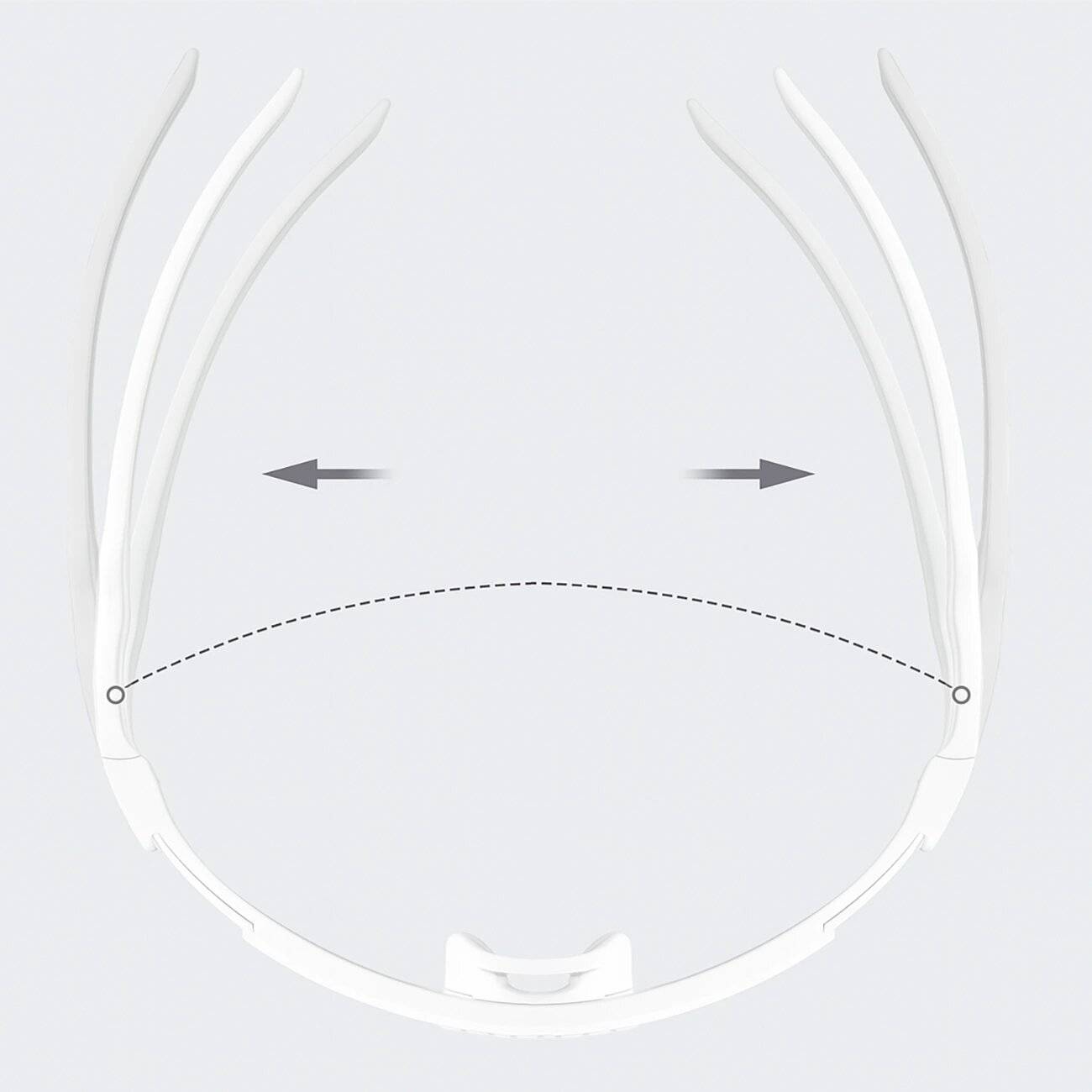 Rockbros Photochrome Fahrradbrille UV-Schutz Korrektureinsatz – Weiß