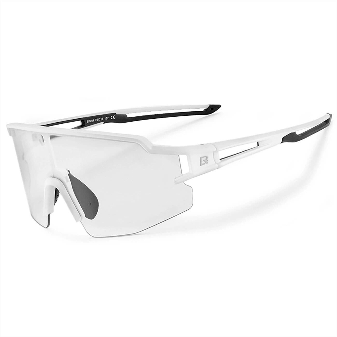 Rockbros Radsportbrille Photochrom UV-Schutz Korrektureinsatz - Weiß