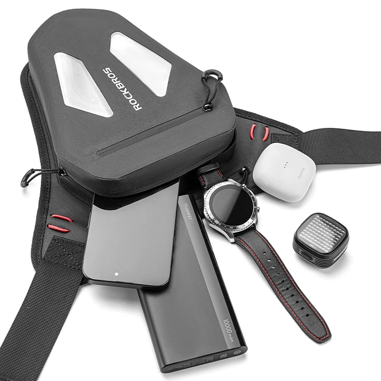 Rockbros Motorradtasche Beine, Oberschenkel, Taille, Schulter, Schwarz