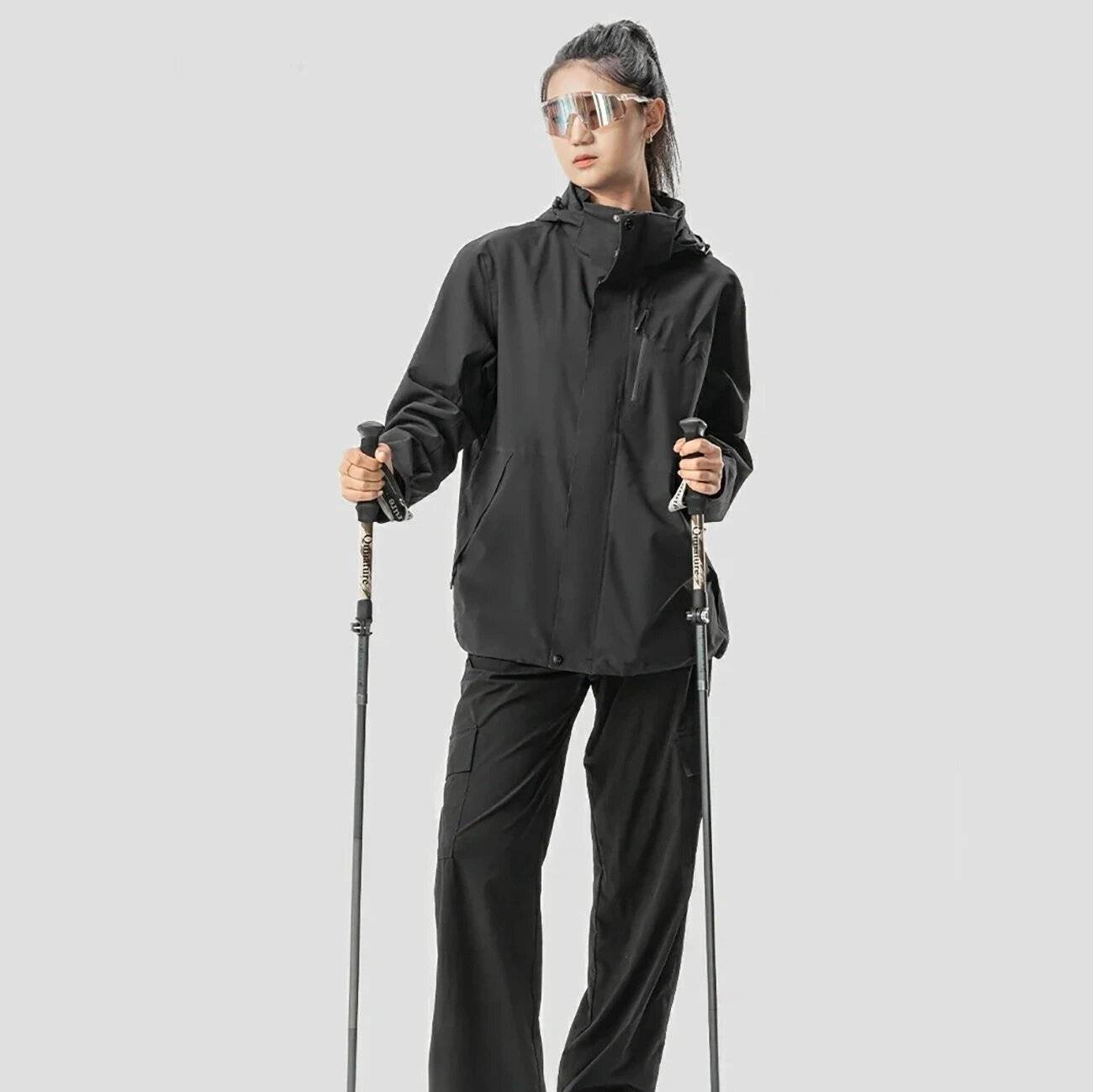 Qunature Nordic Walking Trekkingstock Aluminium 110 – 130 cm 1 Stk. - Braun