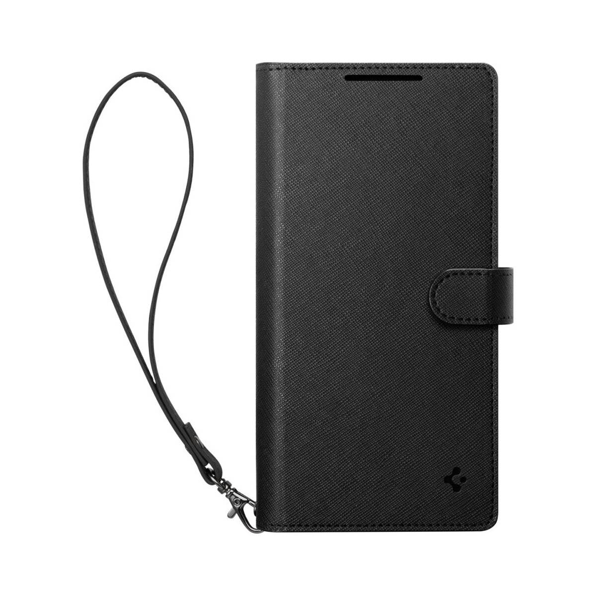 Spigen Wallet S Hülle Kompatibel mit Samsung Galaxy S25 Schwarz