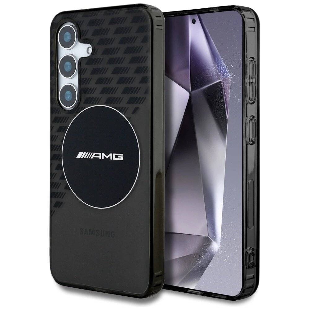 AMG Transparent Rhombs MagSafe Case Samsung Galaxy S25 - Schwarz