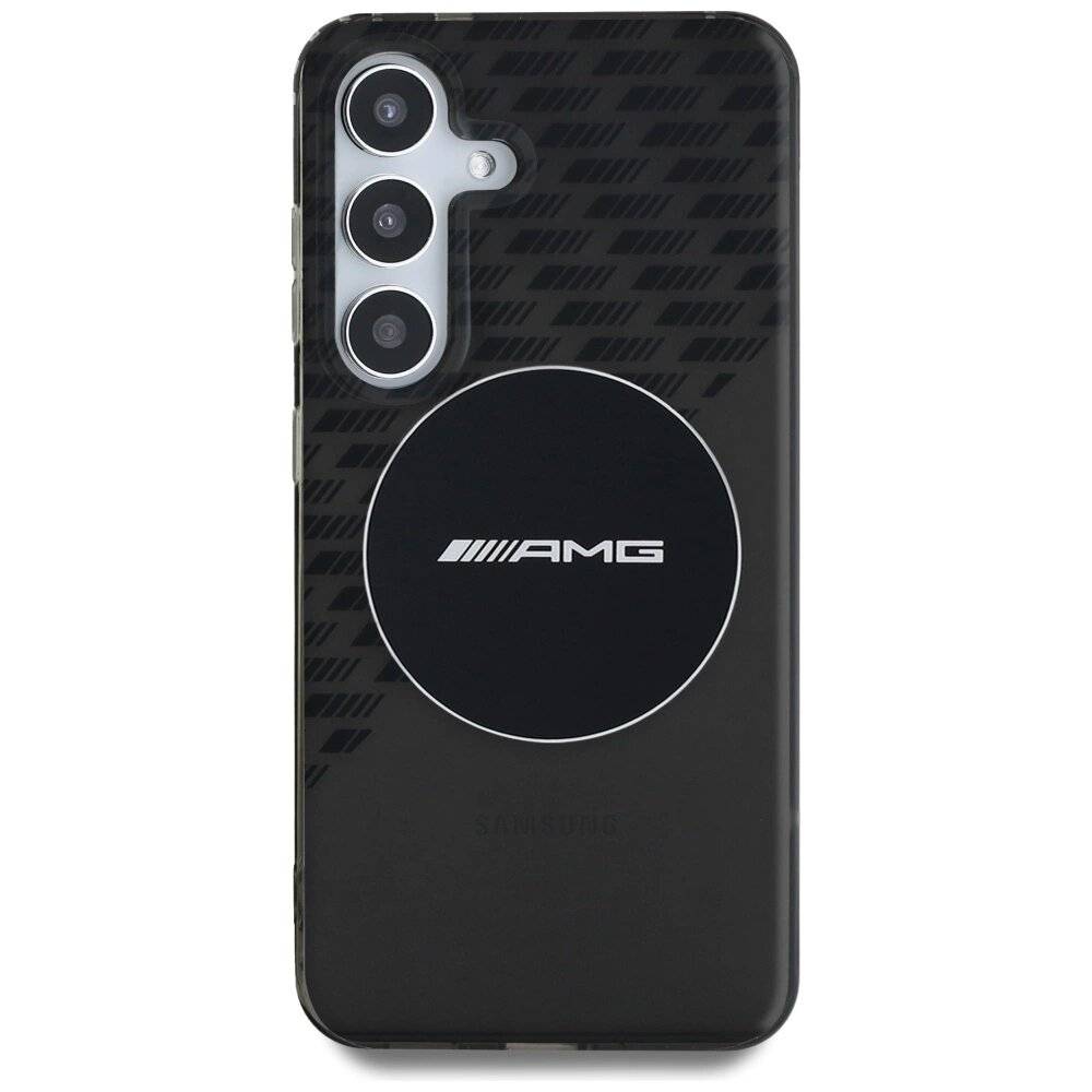 AMG Transparent Rhombs MagSafe Case Samsung Galaxy S25 - Schwarz