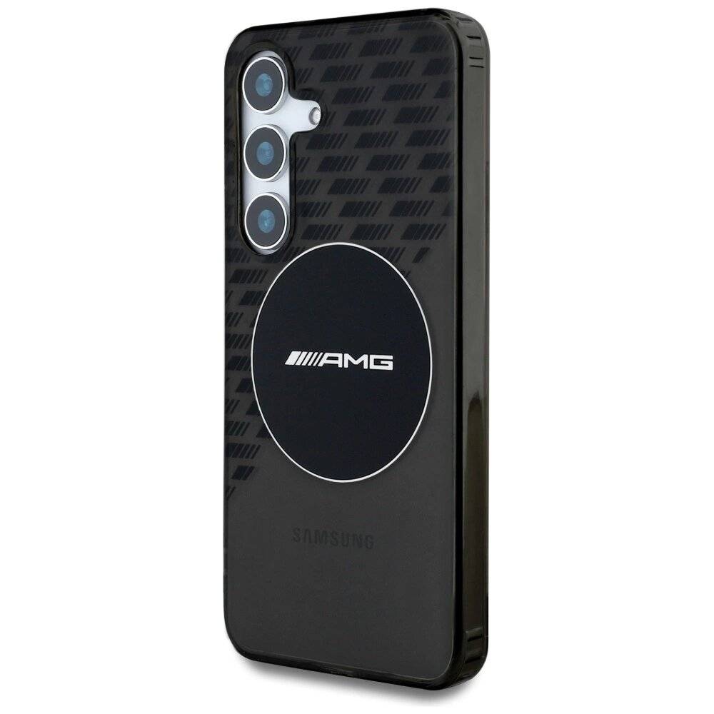 AMG Transparent Rhombs MagSafe Case Samsung Galaxy S25 - Schwarz