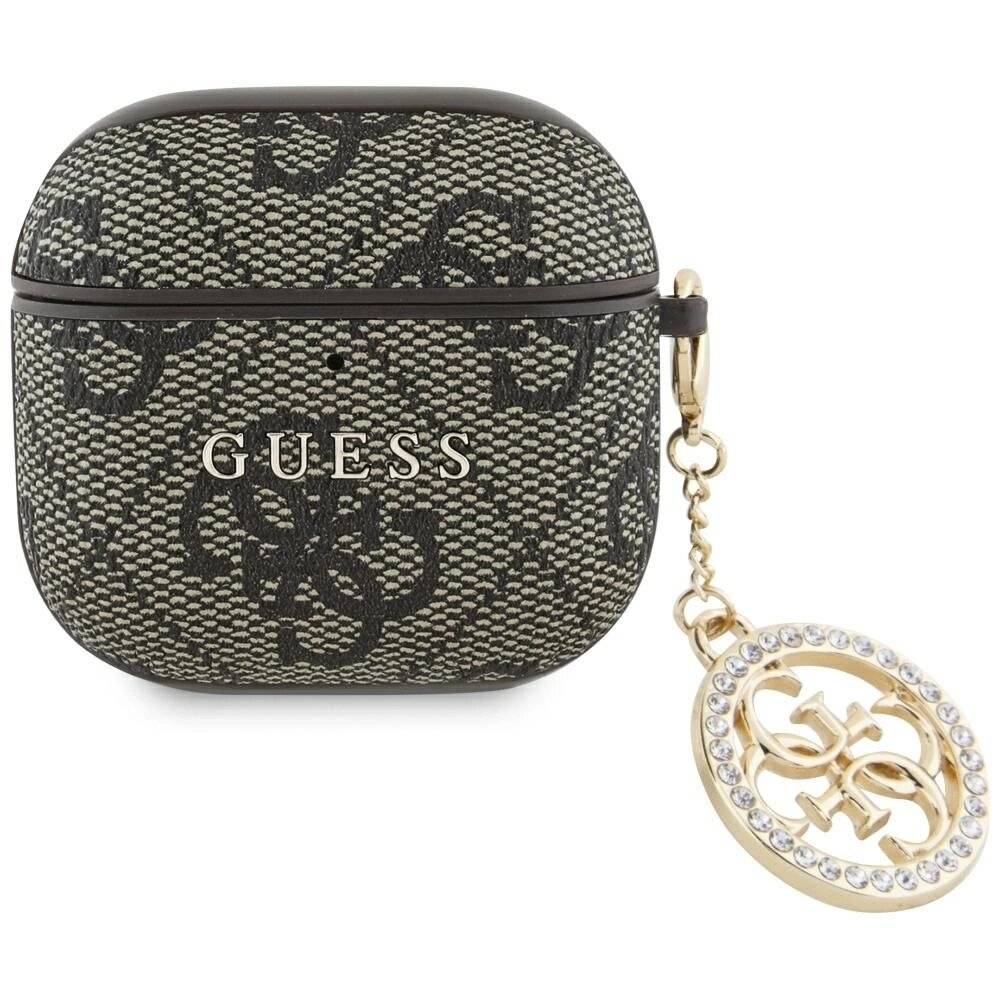 Guess 4G Strass Charm Case AirPods 4 - Braun