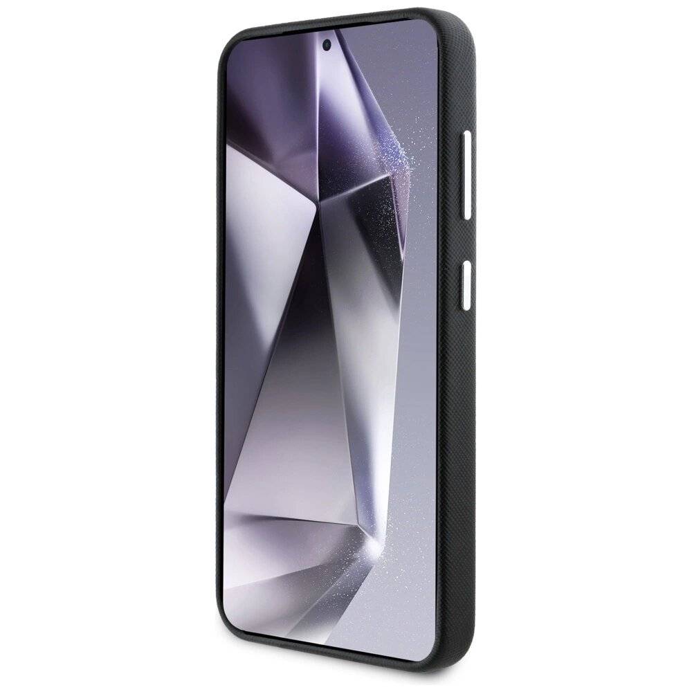 Karl Lagerfeld Saffiano Vollumwickelte MagSafe Hülle länglichem Metalllogo Samsung Galaxy S25+