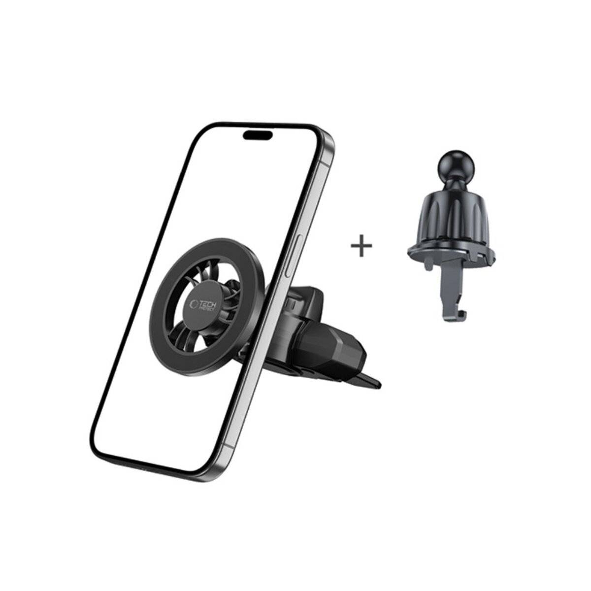 Tech-Protect N56 Magnetische MafSafe Autohalterung CD-Schlitz, Schwarz