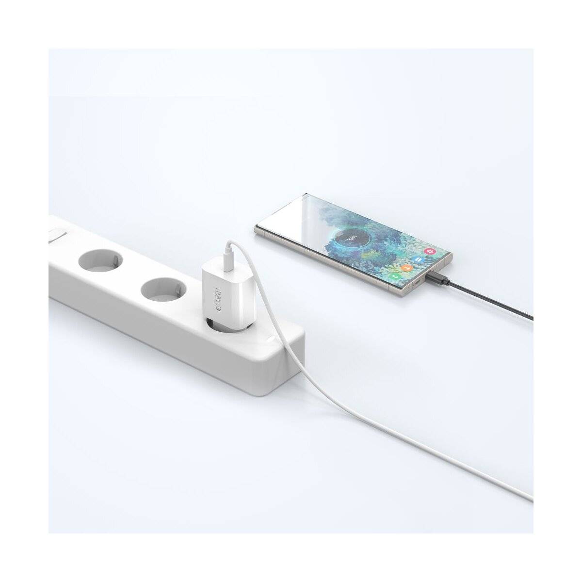 Tech-Protect NC20W Wandladegerät USB-C-Anschluss Weiß