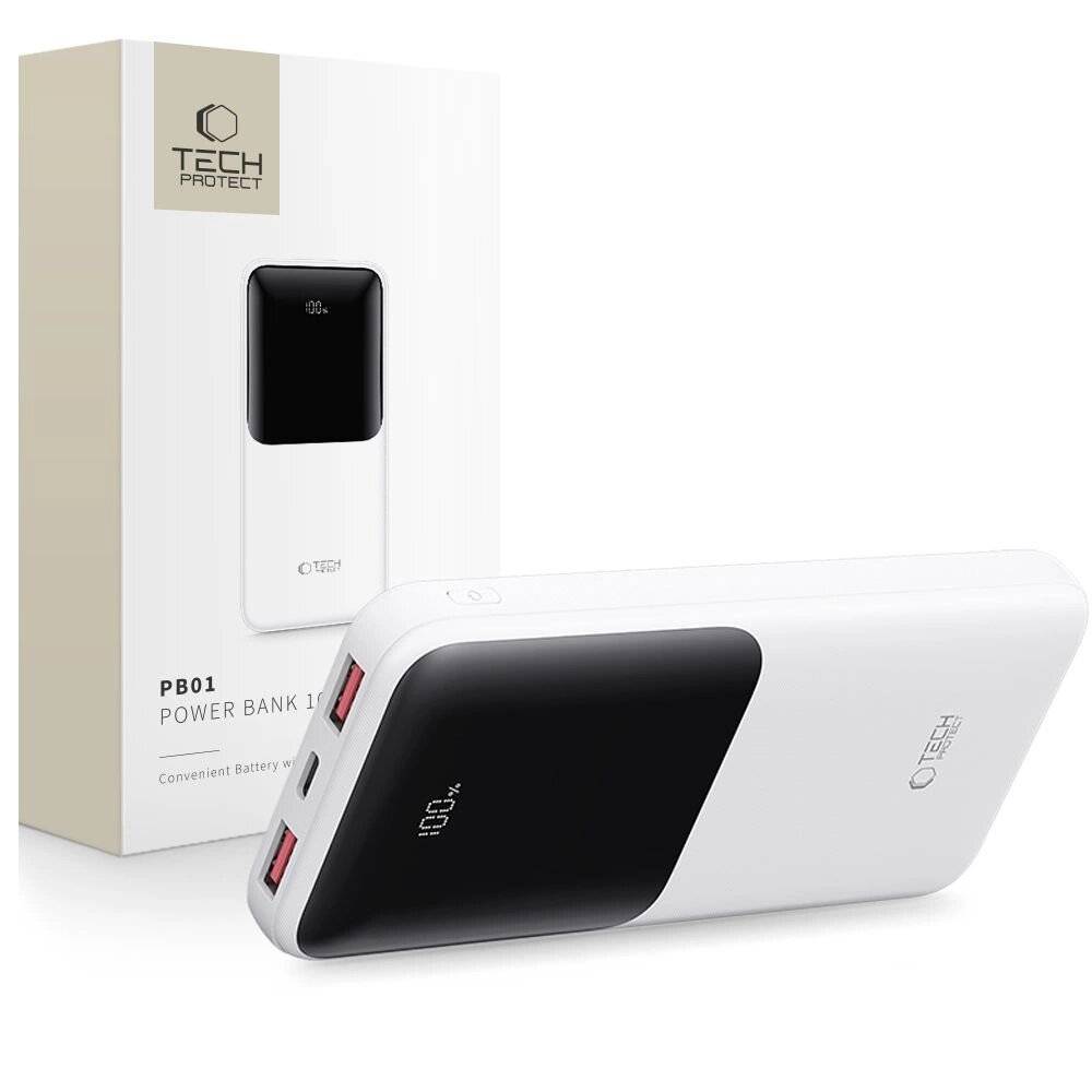 Powerbank Tech-Protect PB01 10000mAh 22.5W - weiß