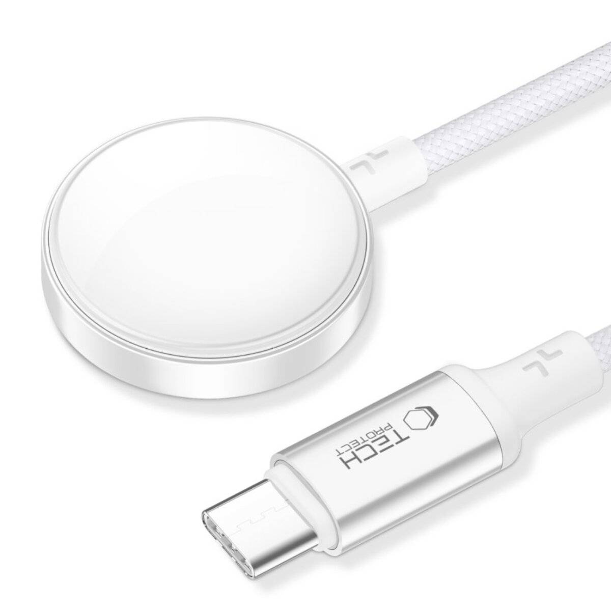 Tech-Protect UltraBoost USB-C Induktives Ladegerät Apple Watch 1m - Weiß
