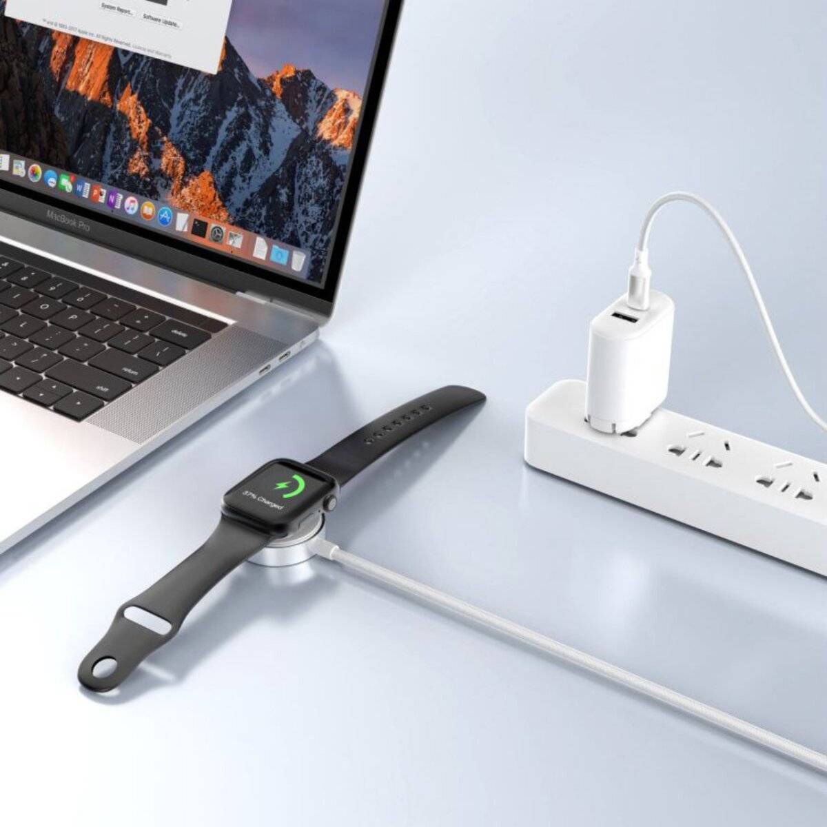 Tech-Protect UltraBoost USB-C Induktives Ladegerät Apple Watch 1m - Weiß