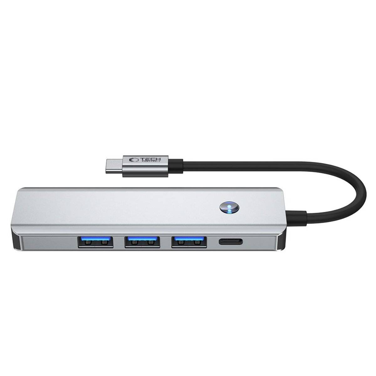 Tech-Protect HB01 HUB Adapter 5in1 USB-C + USB3.0 HDMI 4K 60Hz PD100W - grau