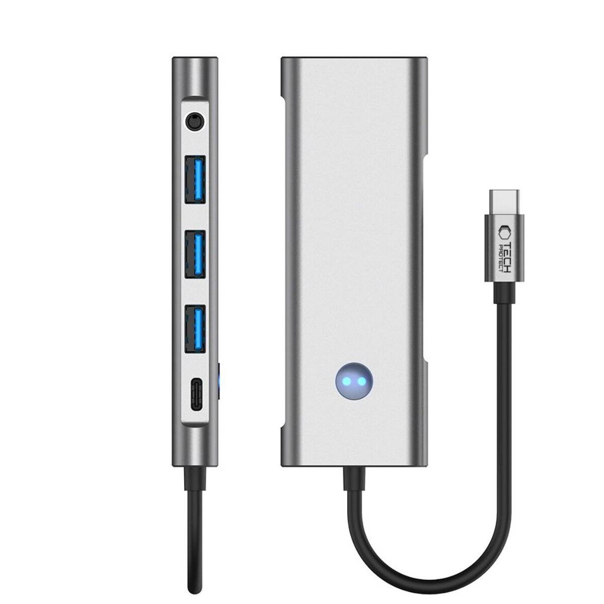 Eine schwarze Fernbedienung für den Fernseher mit rechteckiger Form, mit sichtbarem Batteriefachdeckel auf der Unterseite.
