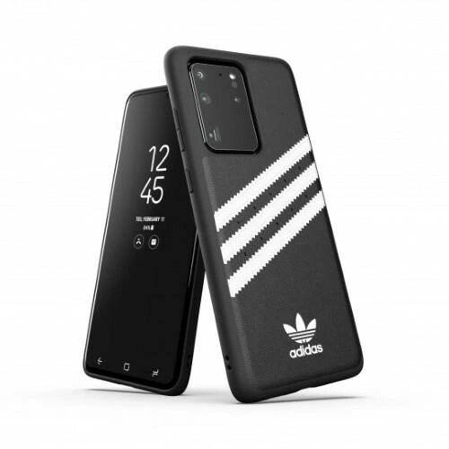 Adidas OR Moudled Case PU Samsung Galaxy S20 Ultra Schwarz Weiß