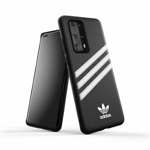 Adidas OR geformte PU-Hülle Huawei P40, Schwarz Weiß