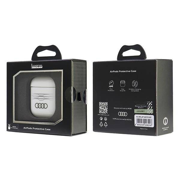Audi IML-Hülle geometrischem Muster AirPods 1/2 – Weiß