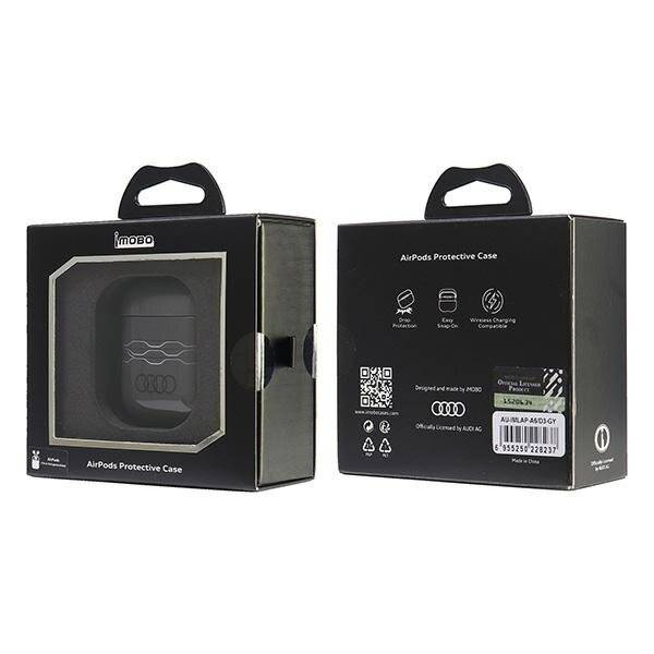 Audi IML-Hülle geometrischem Muster AirPods 1/2 - Grau
