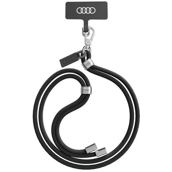 Audi Crossbody Universalleine 120cm x 10mm - Schwarz