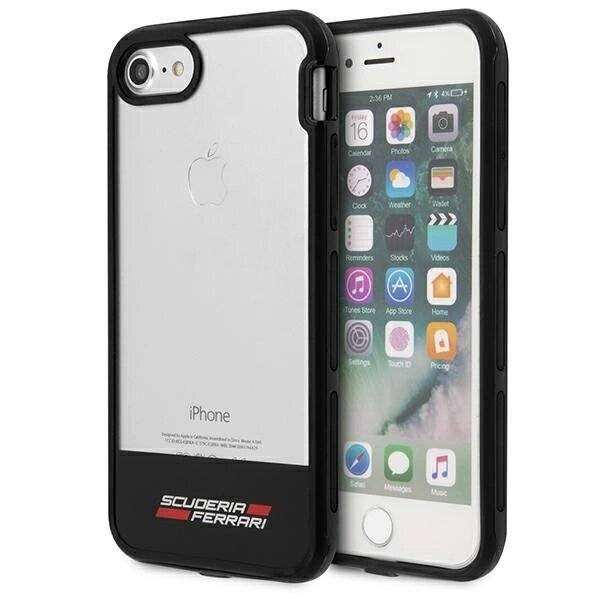 Ferrari Racing Shield Case iPhone 7 / 8 SE 2020 2022 - Halbtransparent