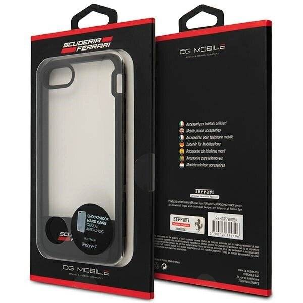 Ferrari Racing Shield Case iPhone 7 / 8 SE 2020 2022 - Halbtransparent
