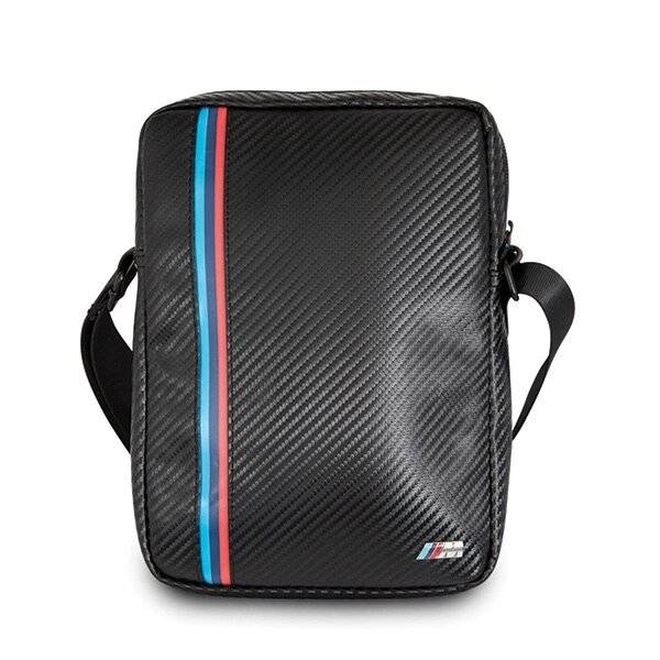 BMW Carbon/Tricolor Stripe 8″ Tablettasche - Schwarz