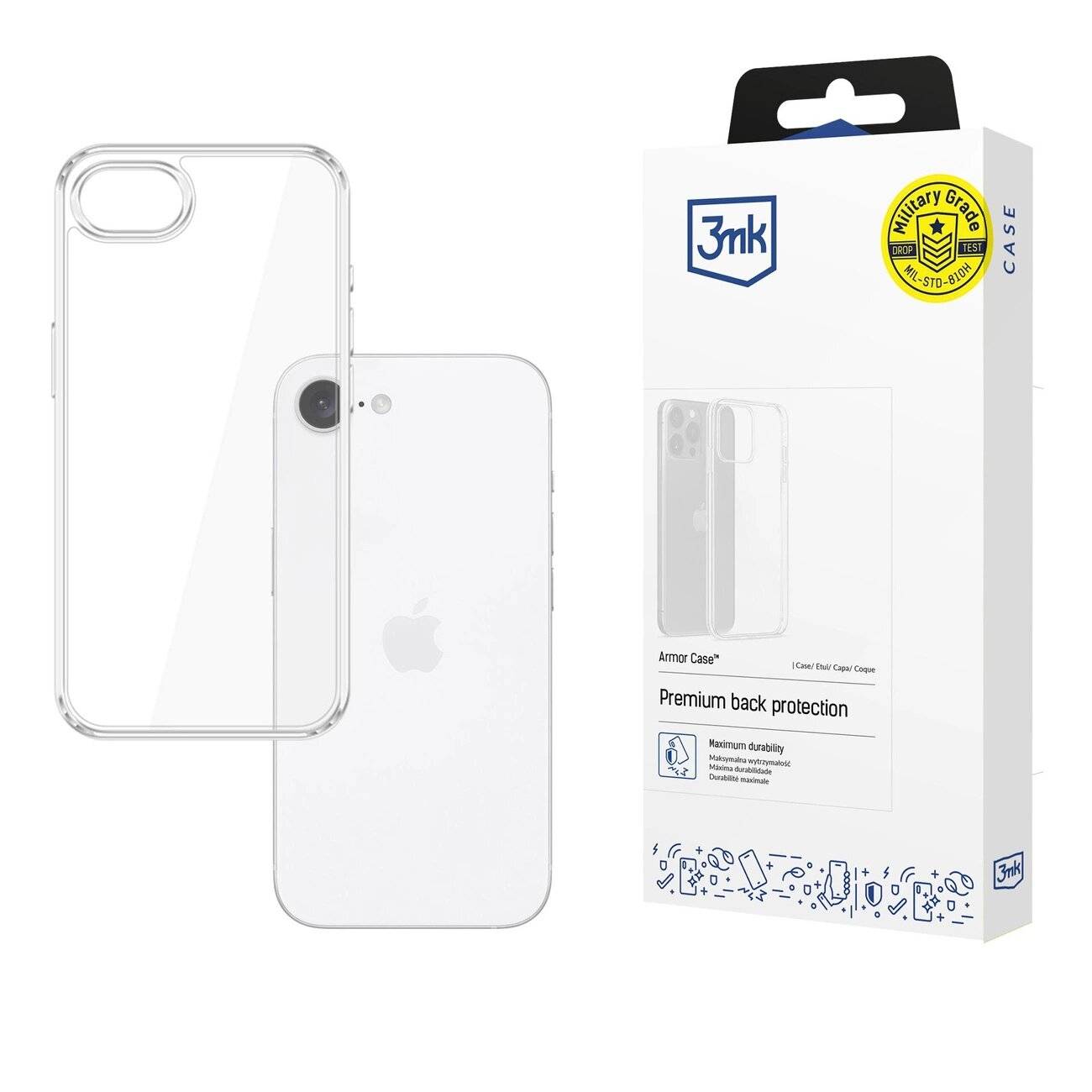 3mk Armor Case Apple iPhone 16e - transparent